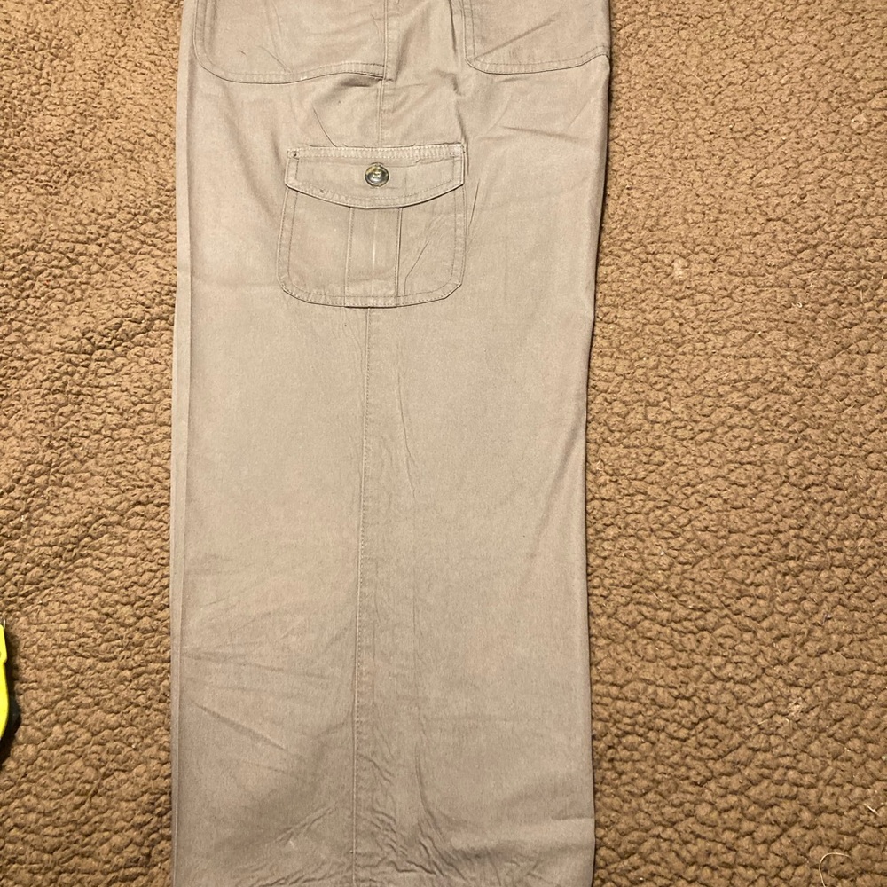 Chaus Tan Cargo Pants with Utility Style
